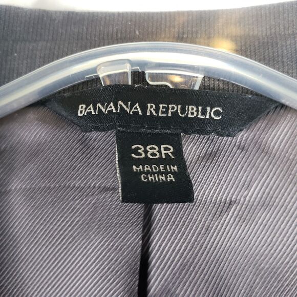 Banana Republic Sport Coat Men 38R Brown Marzotto Wool Slim Peak Jacket Blazer - Picture 5 of 16